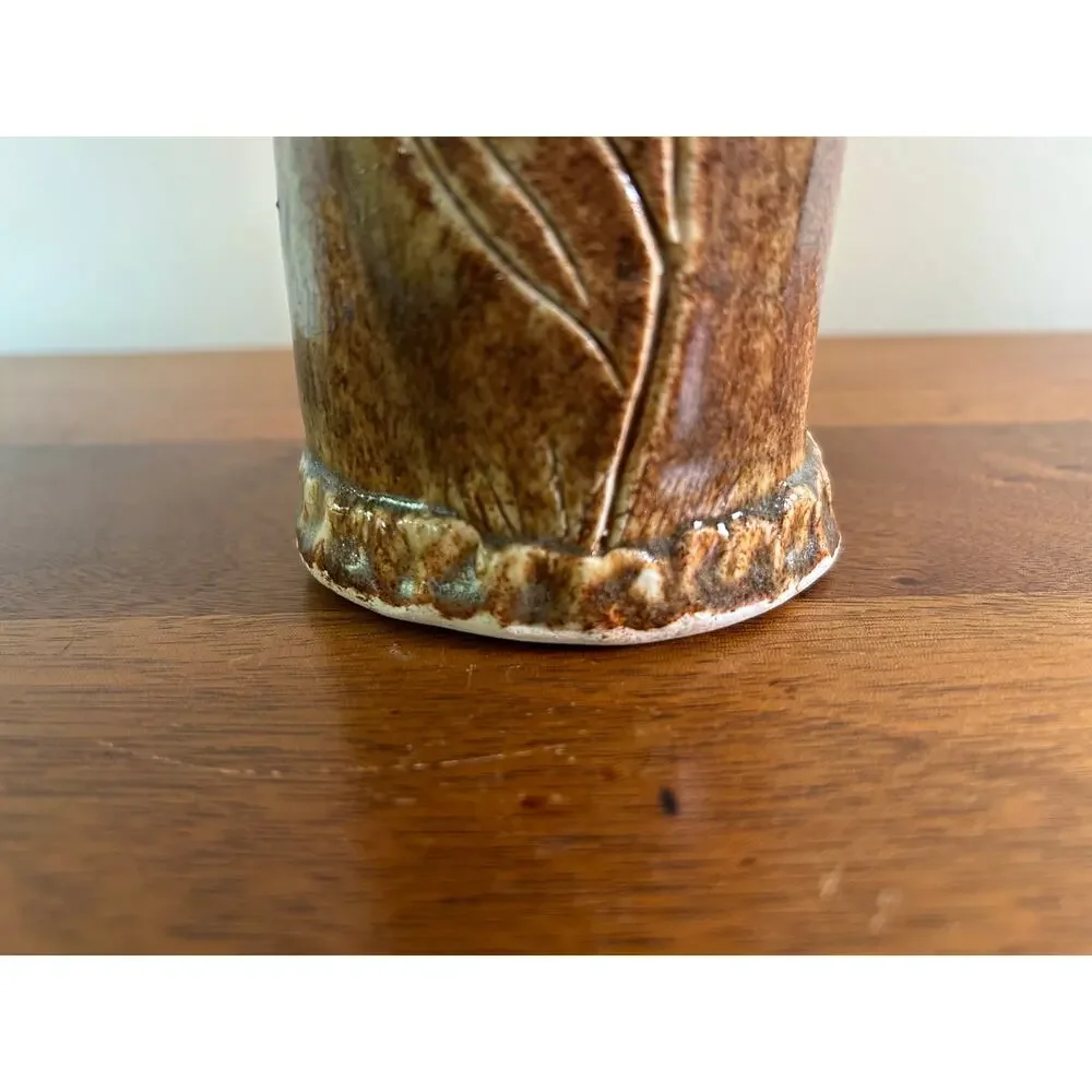 Vintage Studio Pottery Vase Signed by Artist
